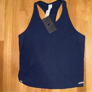 Fabletics Navy Blue Racerback Athletic Tank Top Sz M. New with Tags. Light.